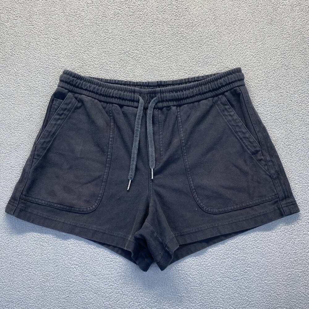 Athleta Short Women's Size M‎ Black Athletic Shorts,Pockets,Drawstring